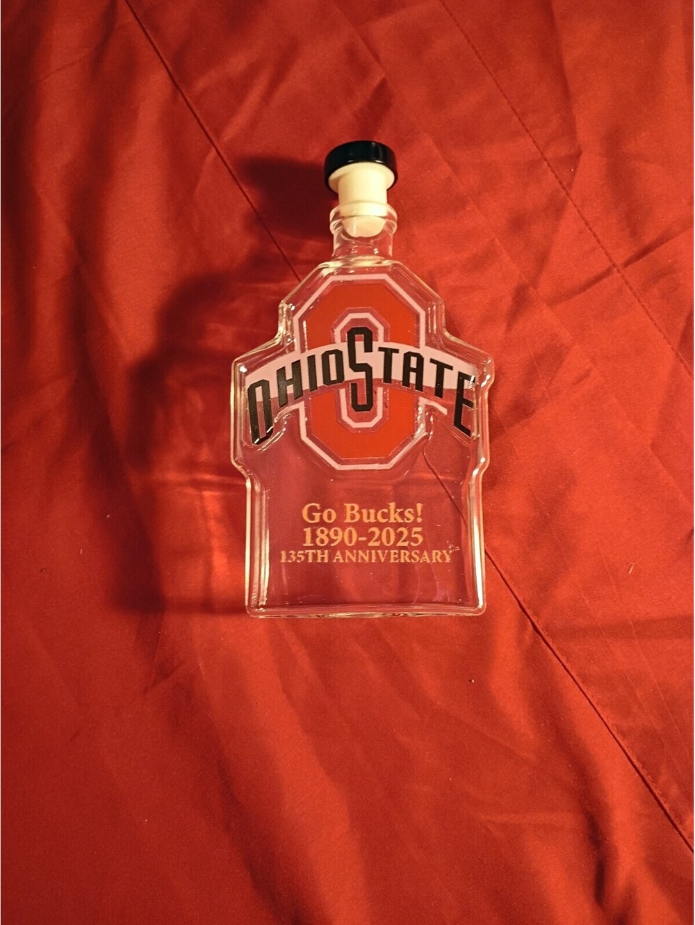 Ohio State 135th Anniversary Commemorative Glass Decanter